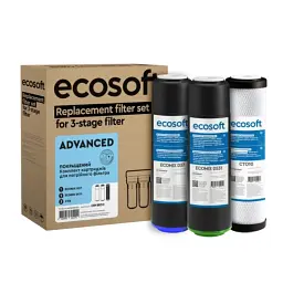 Покращений комплект картриджів Ecosoft для потрійного фільтра