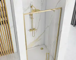 Душові двері Rea Rapid Swing 90 gold REA-K5618 - мініатюра 5