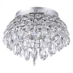 Люстра Brille стельова кришталева LED 45W NW CH (BR-01 453С/9)