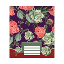 Зошит 1 вересня А5 Floral series 96 аркушів, лінія (766500), в асортименті - мініатюра 5
