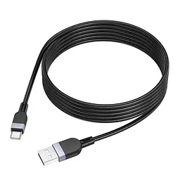 Кабель для зарядки и передачи данных Hoco X109 Silicone USB Type-C 3A 2m Black (35931_3605838) - мініатюра 6