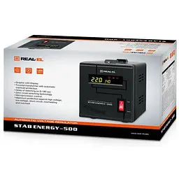 Стабілізатор Real-El STAB ENERGY-500 (EL122400011) - мініатюра 7