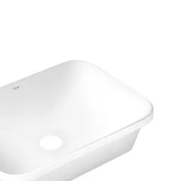 Умивальник Qtap Scorpio врізний прямокутний 500x380x145 мм White + донний клапан PU02, Білий - мініатюра 5