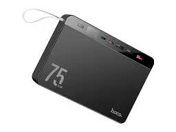 Зовнішній акумулятор (павербанк) Hoco J94 Overlord 75000mAh 22.5W Black - мініатюра 4