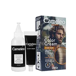 Фарба для бороди та волосся Delia Cameleo Men 5.0 Світло-коричнева, 30 мл