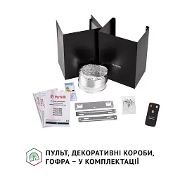 Витяжка декоративна похила Perfelli VICCO 5HSR NERO - мініатюра 9