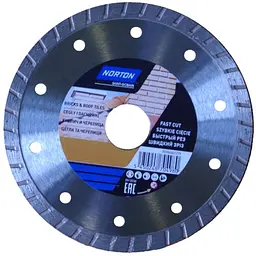 Диск алмазний NORTON-DIY BRICKS - TILES турбо Ø= 115/ 22.23 мм (70184601278)