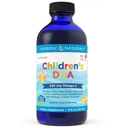 Жирні кислоти Nordic Naturals Children's DHA 530 mg, 119 мл полуниця - Полуниця