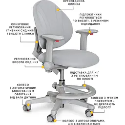 Дитяче крісло Evo-kids Mio G (арт.Y-407 G) - мініатюра 2