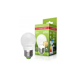 Лампочка EUROELECTRIC LED G45 5W E27 4000K 220V (LED-G45-05274(EE)) - мініатюра 2