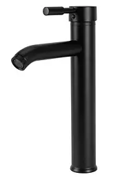 Змішувач для умивальника Rea Graff black високий REA-B8665, Чорний - мініатюра 6