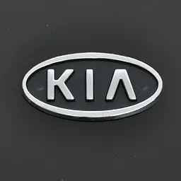 Емблема для Kia Sepia / Rio 90 x 45 мм 3М скотч Чорна