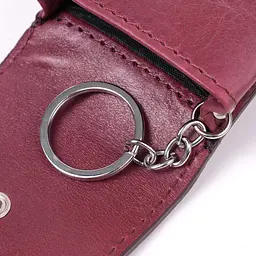 Ключниця для жінок у вигляді футляра з натуральної шкіри GRANDE PELLE 22572 бордова - мініатюра 8
