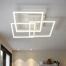 Мінімалістична стельова LED-люстра для вітальні Diasha MX11058/3L WH, біла, 90W, 4950 lm - мініатюра 2