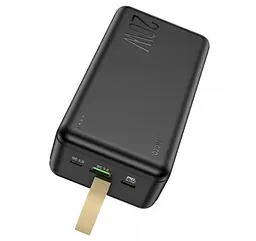 Універсальна мобільна батарея Hoco J87B 30000mAh PD20W+QC3.0 (22.5W) Чорний - мініатюра 2