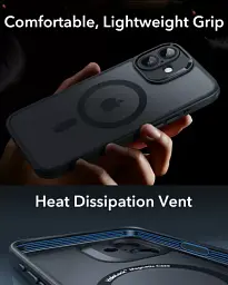 Чохол із склом ESR Classic Pro Case (HaloLock) Set Frosted Black для iPhone 16 (1A7760104) - мініатюра 7