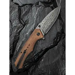 Ніж складаний туристичний Civivi Photonix, (9.4 см) Damascus / Guibourtia Wood - мініатюра 11