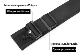 Нашийник для собак Woofy, нейлоновий з металевою пряжкою-фастекс, світловідбиваючий, чорний, L - мініатюра 4