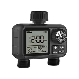 Програмований таймер подачі води XON WaterTimer X346 для поливу (XWTDB2152401B 3510) Чорний - мініатюра 2
