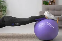 М'яч для фітнесу (фітбол) Power System PS-4011 Ø55 cm PRO Gymball Purple (PS-4011_55cm_Purple) - мініатюра 2