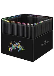 Набір олівців 100 кол. FABER CASTELL тригранні чорні (116411) - мініатюра 2