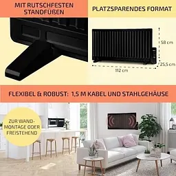 Масляний обігрівач OneConcept Wallander 1000W (10033103) - мініатюра 6