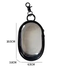 Брелок сумочка Прозорий Чорний Keychain Transparent Black 10.5 х 6.5 см - мініатюра 2