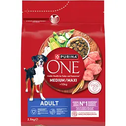 Сухий корм для дорослих собак середніх і великих порід Purina One MedMax з ягням та рисом 2.5 кг - мініатюра 2