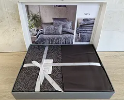 Турецька постільна білизна First Choice Cotton Satin Neva Polama євро - мініатюра 2