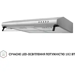 Витяжка пласка Perfelli PL 5144 I LED - мініатюра 3
