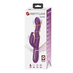 Вібратор-кролик Pretty Love Laursen 24.9 см (фіолетовий) - мініатюра 20