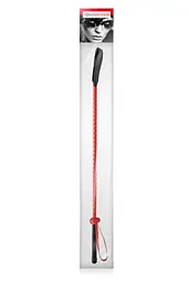 Стек Fetish Tentation Black and Red Whip, 60 см (червоний) - мініатюра 2