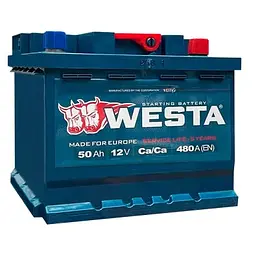 Акумулятор автомобільний Westa 6CT-50 А (0) - мініатюра 2