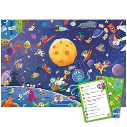Дитячий пазл Шукай та знаходь "Шалений космос" DoDo Toys 300668, 100 елементів - мініатюра 3