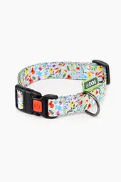 Нашийник Hidog Flowers blue, розмір M (ширина 20мм (30-40 cм)) (2100102282019A)(SN)