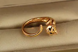 Кільце Xuping Jewelry Кіт розсувне р 16 золотисте