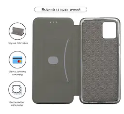 Чехол-книжка для Motorola G32, G-Case, черный, кожаный чехол-книжка из экокожи (PU) и TPU, с магнитом, с подставкой и вместительным кардхолдером, противоударный, защита всего корпуса, ArmorStandart (ARM63097) - мініатюра 3