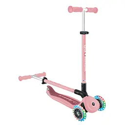 Самокат Globber Go Up Active Lights 360 колеса світяться до 20/50кг від 1 року пастельно-рожевий (749-310) - мініатюра 12