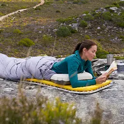 Матрац туристичний надувний одномісний Naturehike CNK2550WS033, 183x53x3.5 см, жовтий, прямокутний - миниатюра 4