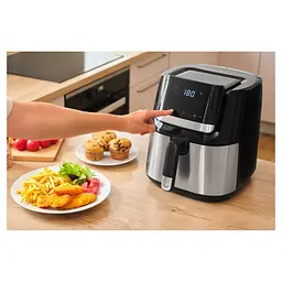 Мультипіч Sencor Vita Fryer нержавіюча сталь-чорна 1600 Вт (SFR6600SS-EUE3) - мініатюра 12