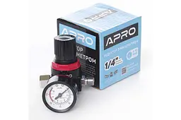 Редуктор тиску для пневмаінструменту Apro 1/4" x 10 бар - мініатюра 4