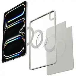 Чохол Spigen Air Skin OneTap Gray для iPad Pro 13" M4 (2024) (ACS08489) - мініатюра 4