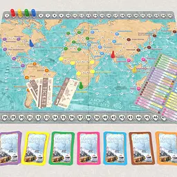 Настільна гра Artos Games Галопом по світу 42 картки міст (1069) - мініатюра 5