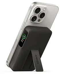 Портативний зарядний пристрій Anker MagGo Qi2 15W + USB-C PD 27W чорний 10000 mAh - мініатюра 2