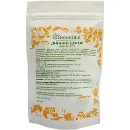 Динний цукор Green Line, Ерітрітол, 250 г - мініатюра 2