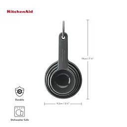Набір мірних ложок KitchenAid Coreline сірий 4 шт. (KQG058OHCGG) - мініатюра 9