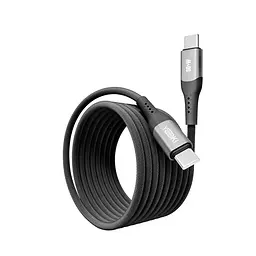 Кабель для заряджання та обміну даними USB Yoki YK-SO15 SOLID Series Type-C to Type-C 60W 3A/20V 2 м Чорний - мініатюра 3