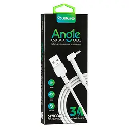 USB кабель Gelius Pro Angle iPhone 8 White Lightning - мініатюра 2