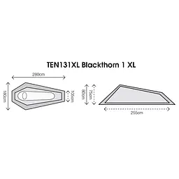 Намет одномісний Highlander Blackthorn 1 XL HMTC (TEN131XL-HC) - мініатюра 11