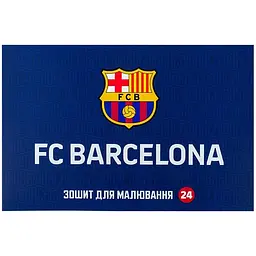 Альбом для малюв. на скобі 24арк. софт тач + УФлак "FC Barcelona" №BC25-242/Kite/ - мініатюра 4